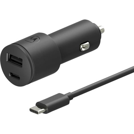 Motorola USB Ladegerät 45 W USB-A, USB-C® Quick Charge 3.0 Schwarz (1/5)