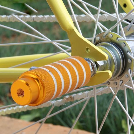 Fahrrad-Metall-Hochleistungs-Fußständer, hintere Stunt-Fußrasten, Fahrradzubehör (golden) (1/5)
