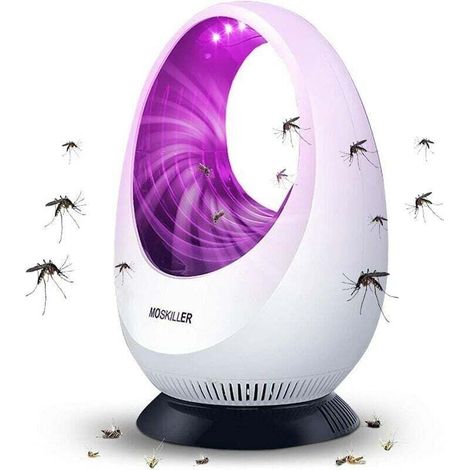 Lampe Anti-moustiques, Tue Mouche Electrique, LED Répulsif Tueur de Moustiques, USB Piège à Mouche Électrique, UV Electrique Moustique Killer Lampe Non Toxique, Efficace (Modèle creux haut de gamme) (1/5)