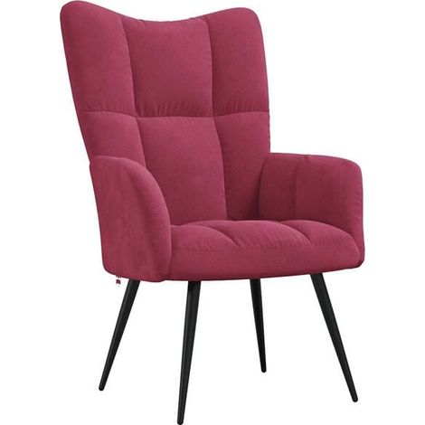 méridienne en velours rouge bordeaux (1/5)