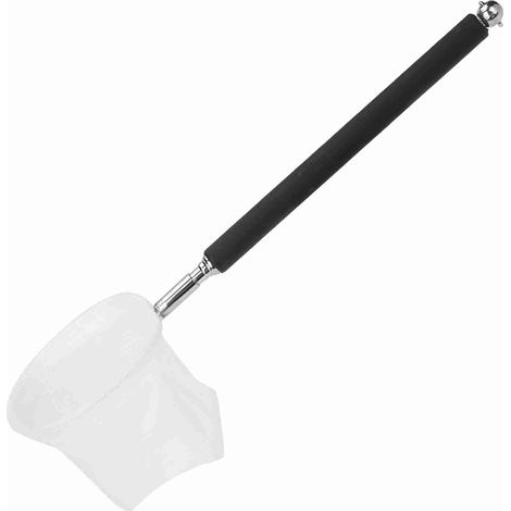 Red ajustable para mini acuario de 20–57,5 cm, redonda, de acero inoxidable, negra, para gambas y peces pequeños. (1/5)