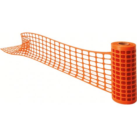 Malla de protección de obra taludes y caídas en altura 1 x 50 m SEKURECO  Naranja                                                               60 g (1/5)