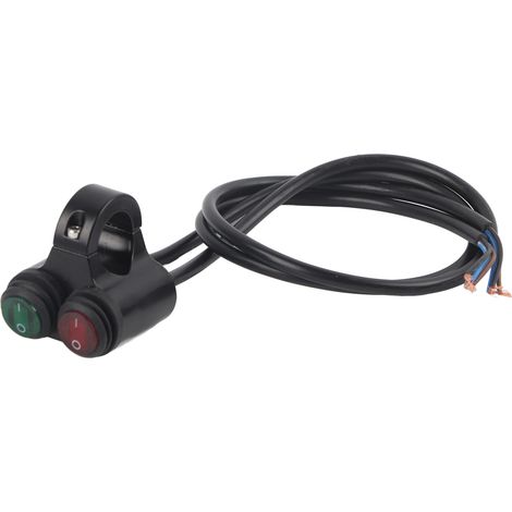 Interrupteur double modèle de moto universel : phares, feux freinage, et (1/4)