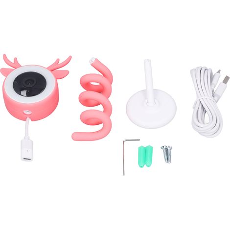 Caméra WiFi intelligente 3MP, audio bidirectionnel, vision nocturne IR, moniteur bébé en temps réel pour intérieur domestique (1/5)