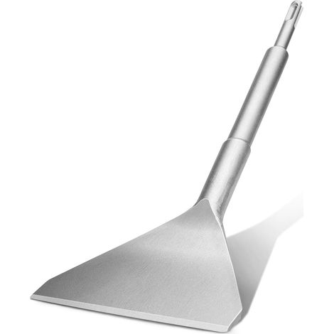 Burin SDS Plus 115 mm Extra Large, 305 mm Long,Burin Plat Carrelage 25° Courbé, Acier Alliage Haute Résistance, pour Enlever Carrelage, Mortier et Béton (1/5)