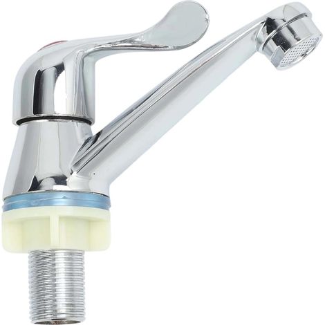 Mitigeur pour vasque - 1,27 cm - zinc - chromé - eau froide (1/5)