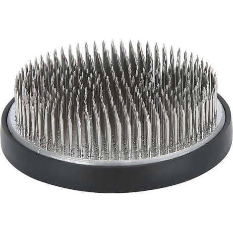 Kenzan, support rond pratique japonais pour compositions florales, avec épingles en acier inoxydable. (1/5)