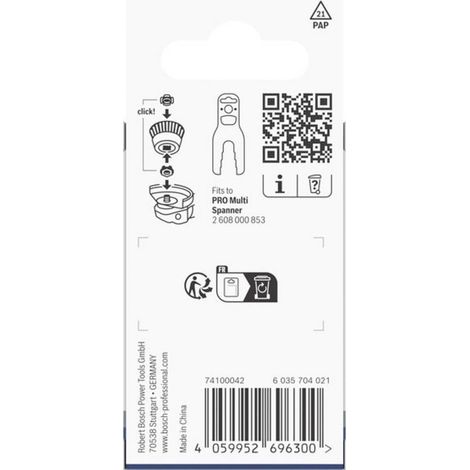 Accessoire Bosch x-lock adapter m14 design deux trous ultra fin (1/2)