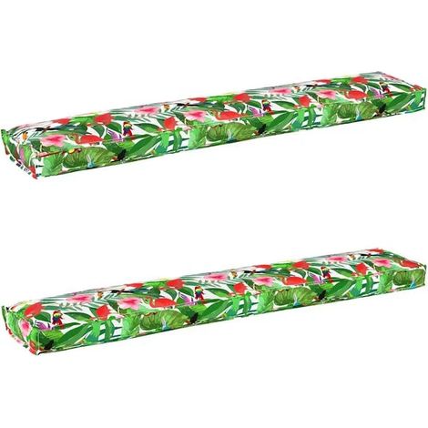 Ensemble de coussins à motif floral jungle tropicale (2 pièces) (1/5)