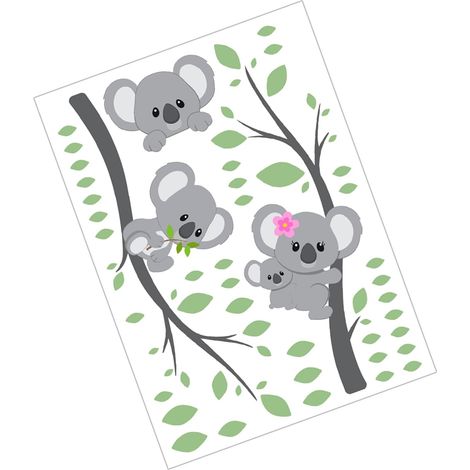 Sticker mural SUPVOX en PVC motif koala autocollant pour (1/5)