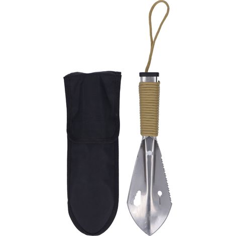 Pelle de survie en acier inoxydable, poignée antidérapante, multifonction pour détection, fouille et camping (1/5)