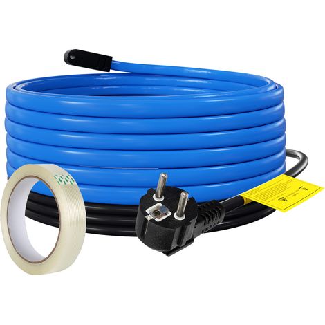 Jiubiaz 6m 102W Cavo di riscaldamento Cavo riscaldante antigelo autoregolante con termostato e 10 m di nastro adesivo IP68 (1/5)