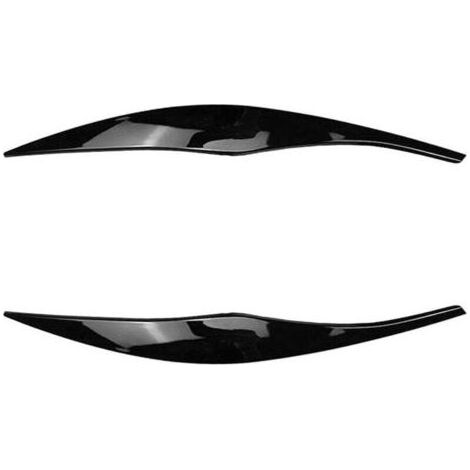 Garniture Autocollant Pour Phare BMW Série 3 E90 E91 2005 2012 Bande Sourcil Noir Brillant (1/4)