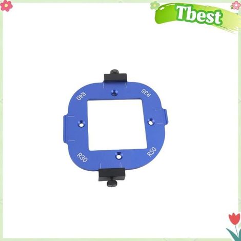Tbest Gabarit de rayon de coin de routeur Gabarit de Rayon D'angle de Routeur, Gabarit de Routeur en Alliage jardin tondeuse (1/5)