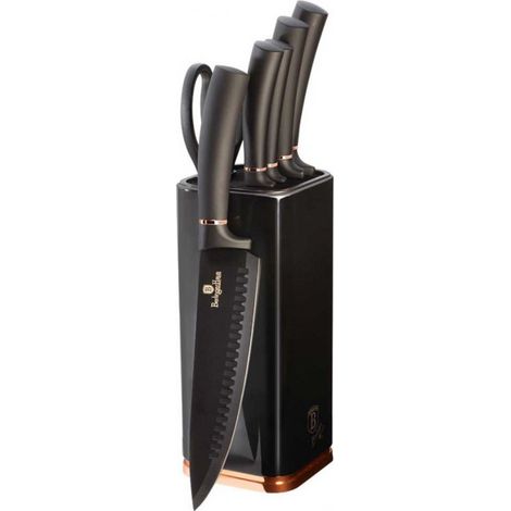 Juego de cuchillos Berlinger Haus BH-2422 con soporte. (1/4)