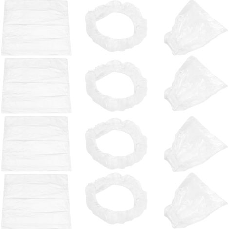 Housses de Siège Auto Jetables 3 Pièces 100 Ensembles Blancs pour (1/5)