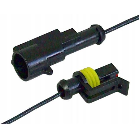 Conector herm茅tico Supersel 1 pin 1.5 con cable automotriz (1/5)