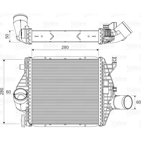 Intercooler, échangeur Valeo 818590 MERCEDES-BENZ 6385012901 A6385012901