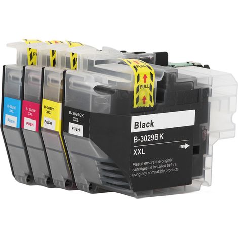 4 BK CMY Tintenpatronen, gestochen scharfer und gleichmäßiger Druck, kompatibel mit MFC J5830DW, 4er-Pack. (1/5)