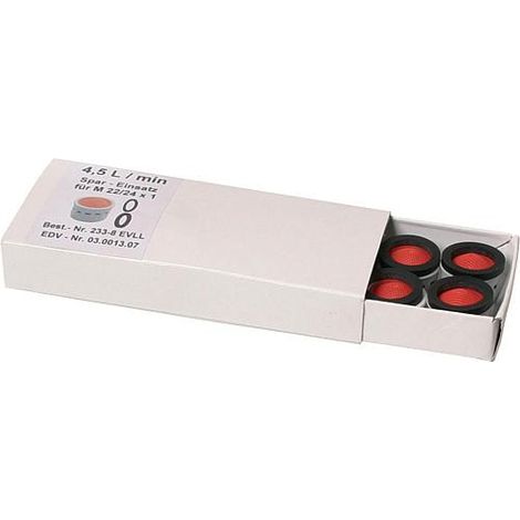 Tamis pour regul. de jet eco M 22/24x1 avec joint caoutchouc eco 4,5 l/min emballage 10pcs (1/2)