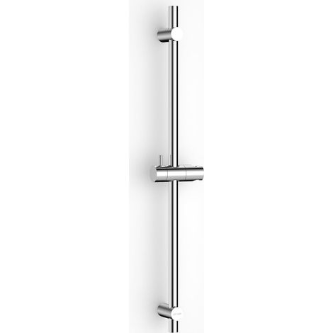 70cm Barre de Douche en Acier Inoxydable, Barre de Douche avec Support de Pommeau de Douche Réglable à 360° et Fixations Murales Variables pour S'adapter aux Trous de Perçage Existants, Chromé (1/5)