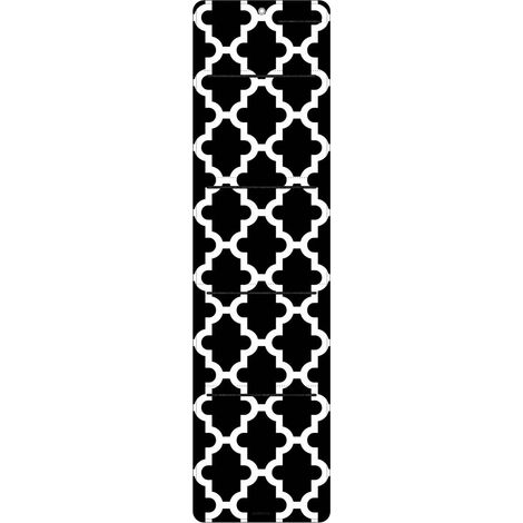 Organizzatore da parete in feltro Bertoni Maroco Night 25×95 cm - antracite, stampa HD, tasche, decorativo e pratico (1/5)