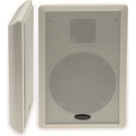 CHILITEC Enceintes plates 17804, 40 W, blanc, 2 pièces