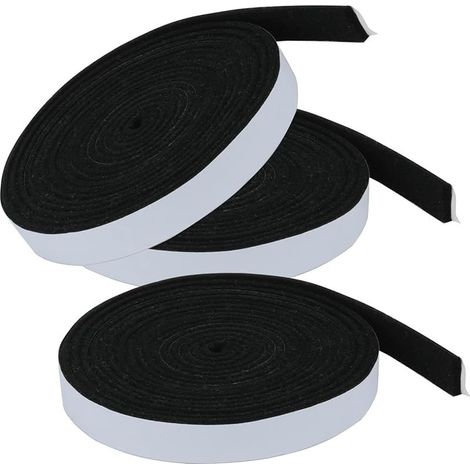 Lot de 3 joints d'étanchéité pour barbecue 1/2" x 1/8" 10 pieds - Joint d'étanchéité pour fumeur - Haute chaleur - Pour fumeurs - Pour couvercle fumeur (1/5)