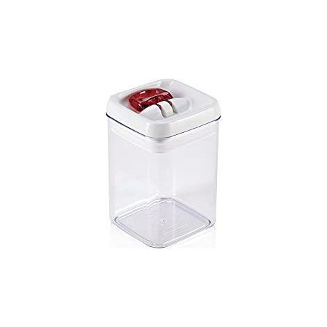 Leifheit 31208 Fresh e Easy Contenitore 800 ml Quadrato Bianco Trasparente (1/3)