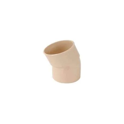 Nicoll – Coude 20 mâle femelle 80 – Raccord pour gouttière en PVC – Couleur sable – Pour descente 80mm (1/2)