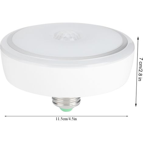 Lampe de plafond E27 15 W avec détecteur de mouvement infrarouge et capteur de présence, alimentation AC85-265V. (1/5)