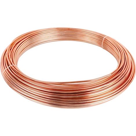 Filo conduttore in rame puro, per applicazioni fai da te, colore rosso, diametro 1,2 mm, lunghezza 10 m. (1/2)