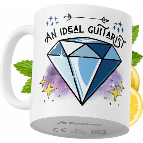 Mug humoristique pour guitariste, avec un texte amusant et un design graphique original. Idéal pour les anniversaires, les fêtes et les occasions spéciales. Mug premium pour la maison, le bureau et le (1/5)