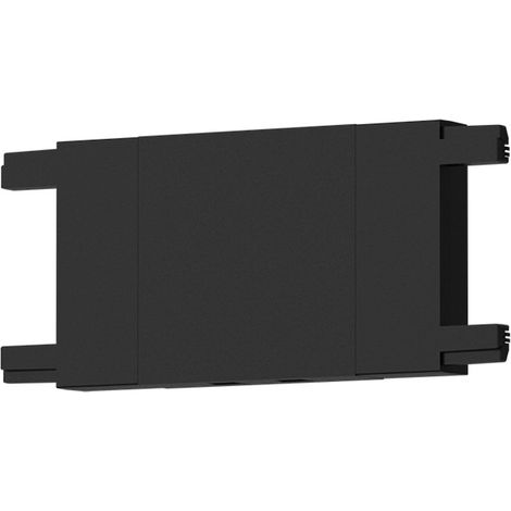 Connettore per binario dritto sottile nero per binario magnetico sottile (1/4)