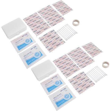 Kit de Secours Randonnée avec Pansements, Désinfectant et Matériel de Soins d'Urgence (1/5)