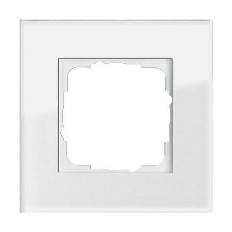 Gira Esprit Cadre finition verre blanc 95x95 mm