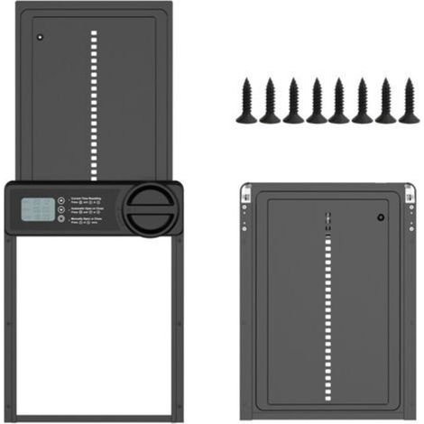 Automatic Chicken Coop Door with Waterproof Programmable LCD Screen, the automatic chicken coop door is made of aluminum alloy, battery powered, timer controlled, anti-pinch (1/4)