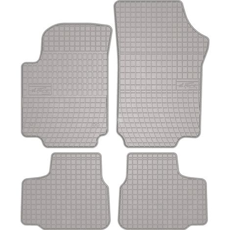 Alfombrillas de goma para coche: Skoda Citigo hatchback (2011-2019) - color gris. (1/5)