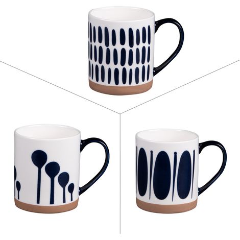Table Passion - Mug Mikonos bleu 35cl (lot de 3) (1/2)