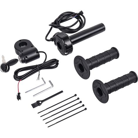 Poignée d'accélérateur rotative complète avec verrou pour vélo électrique Ridstar Q20, kit de poignée de gaz (1/5)