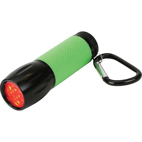 Carson RedSight Pro Torcia LED Rosso, con impugnatura in gomma fosforescente de, ottima per l'astronomia e la lettura delle carte stellari (SL-33)