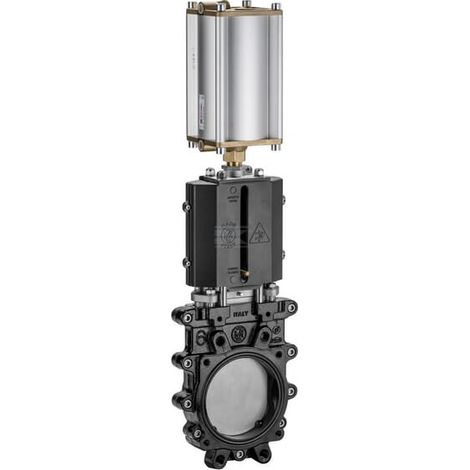 Plattenschieber 4" bidirektional (pneumatisch) MZ ARZO0130100570 (1/3)