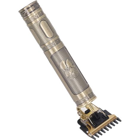Tondeuse à cheveux professionnelle à lame en T avec base de chargement assortie, kit de tondeuse portable, élégant support de chargement (1/5)