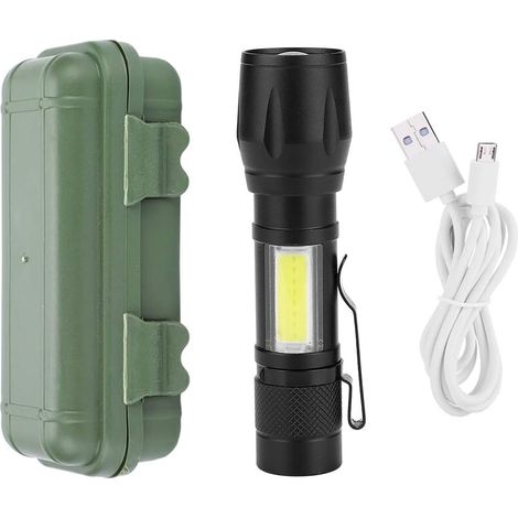 Haofy Lampe de Poche LED Portable Légère COB Torche pour Camping (1/5)