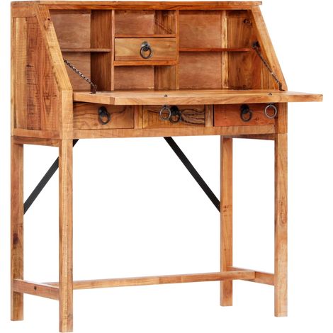 Maison Exclusive - Schreibtisch 90×40×107 cm Massivholz Akazie