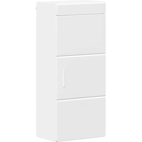 Maison Exclusive - Armoire murale de salle de bain TULUM Blanc 37 x 24,5 x 86 cm (1/5)