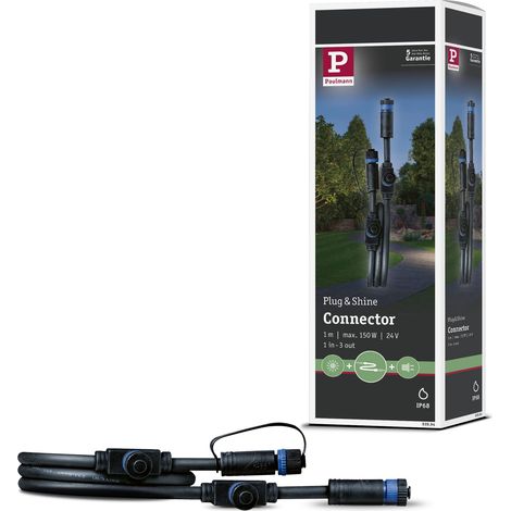 Paulmann 93994 Sistema d'illuminazione Plug&Shine Cavo di collegamento 150 W Nero