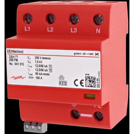 DEHN Kombi-Ableiter DSH TT 255 FM 3-p.TN-S-Systeme (1/5)