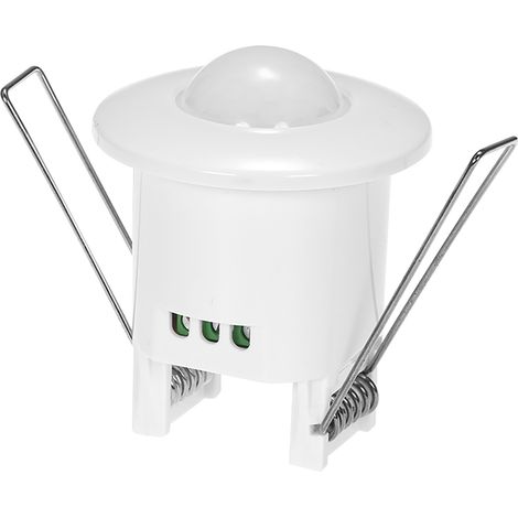 Mini-Infrarot-Bewegungsmelder mit 360°-Rundumsicht, PIR-Erkennung, Wechselstrom 110–240 V, Deckeneinbau, Bewegungsmelder, Lichtschalter, einstellbarer Timer