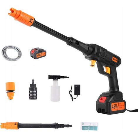 Akku-Hochdruckreiniger bis 100 bar, 600 W, Gartenauto-Set